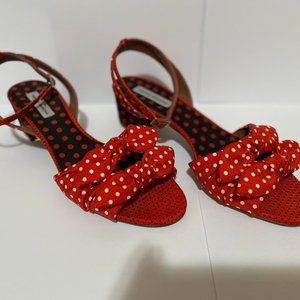 Tabitha Simmons Red Polka Dot Heels